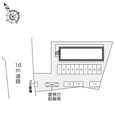 ★手数料０円★高萩市本町　月極駐車場（LP）